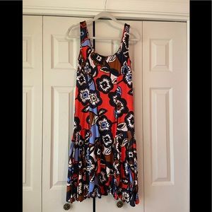 Diane Von Furstenburg Red Silk Dress